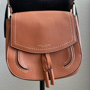 Marc Jacobs Maverick Brown leather crossbody with silver hardware